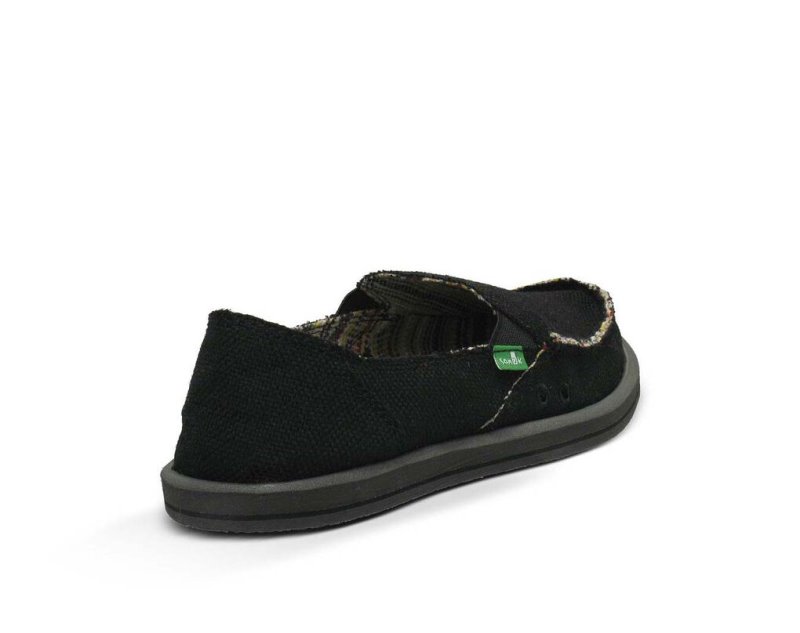 Sanuk Donna Hemp Women's Shoes Black | Canada 153HAP